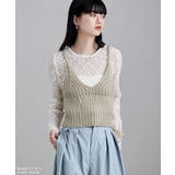 etoll エトル バックリボンローゲージニットビスチェ | Fashion Letter | 詳細画像15 