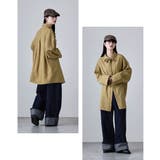 etoll エトル チェック柄ボウタイ付きオーバーシャツ | Fashion Letter | 詳細画像4 