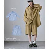 etoll エトル チェック柄ボウタイ付きオーバーシャツ | Fashion Letter | 詳細画像7 