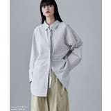 etoll エトル チェック柄ボウタイ付きオーバーシャツ | Fashion Letter | 詳細画像13 