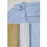 etoll エトル チェック柄ボウタイ付きオーバーシャツ | Fashion Letter | 詳細画像19 