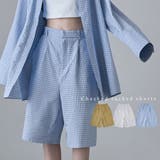 etoll エトル チェック柄タックハーフパンツ | Fashion Letter | 詳細画像1 