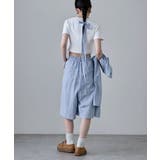 etoll エトル チェック柄タックハーフパンツ | Fashion Letter | 詳細画像4 