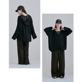 etoll エトル メルティングシアーフードオーバーシャツ | Fashion Letter | 詳細画像17 