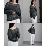 etoll エトル モヘアタッチボートネックニット | Fashion Letter | 詳細画像17