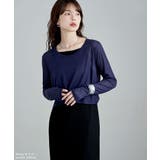 etoll エトル シアーフライスUネックロンT | Fashion Letter | 詳細画像2 