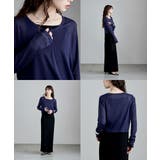 etoll エトル シアーフライスUネックロンT | Fashion Letter | 詳細画像4 