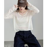 etoll エトル シアーフライスUネックロンT | Fashion Letter | 詳細画像6 