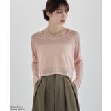 etoll エトル シアーフライスUネックロンT | Fashion Letter | 詳細画像15 