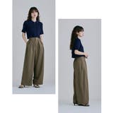etoll エトル ツイルタックワイドパンツ | Fashion Letter | 詳細画像3 