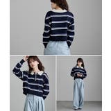 etoll エトル マルチボーダーショートポロニット | Fashion Letter | 詳細画像4