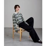 etoll エトル マルチボーダーショートポロニット | Fashion Letter | 詳細画像17