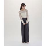 etoll エトル レースバックオープントップス | Fashion Letter | 詳細画像13 