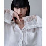 etoll エトル レーススリーブメルティングオーバーシャツ | Fashion Letter | 詳細画像12 