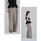 etoll エトル リネンタッチストライプワイドパンツ | Fashion Letter | 詳細画像8 