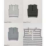 etoll エトル ブークレボーダーヘンリーネックトップス | Fashion Letter | 詳細画像18