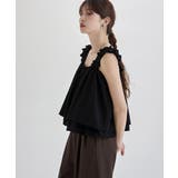 etoll エトル リネンタッチギャザービスチェ | Fashion Letter | 詳細画像5 
