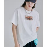 オフホワイト1 | etoll エトル フォトプリントクルーネックTシャツ | Fashion Letter