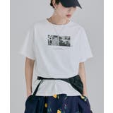 オフホワイト2 | etoll エトル フォトプリントクルーネックTシャツ | Fashion Letter