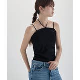 etoll エトル マルチウェイチョーカー風リブキャミソール | Fashion Letter | 詳細画像6 