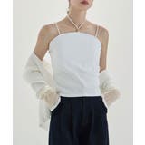 etoll エトル マルチウェイチョーカー風リブキャミソール | Fashion Letter | 詳細画像9 