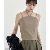 etoll エトル マルチウェイチョーカー風リブキャミソール | Fashion Letter | 詳細画像13 