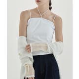 オフホワイト | etoll エトル マルチウェイチョーカー風リブキャミソール | Fashion Letter
