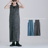 etoll エトル デニムスリーブレスロングワンピース | Fashion Letter | 詳細画像1 
