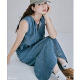 etoll エトル デニムスリーブレスロングワンピース | Fashion Letter | 詳細画像15 