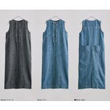 etoll エトル デニムスリーブレスロングワンピース | Fashion Letter | 詳細画像18 