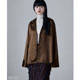 etoll エトル オーバーサテンシャツジャケット | Fashion Letter | 詳細画像13