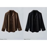 etoll エトル オーバーサテンシャツジャケット | Fashion Letter | 詳細画像18