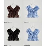 etoll エトル シアーフリルVネックブラウス | Fashion Letter | 詳細画像19
