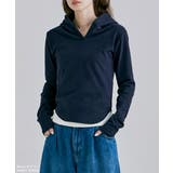 etoll エトル スムースタッチスキッパーネックフーディ | Fashion Letter | 詳細画像2 