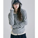etoll エトル スムースタッチスキッパーネックフーディ | Fashion Letter | 詳細画像17 