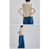 etoll エトル ロービングヤーンVネックショートニットベスト | Fashion Letter | 詳細画像9