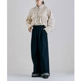 etoll エトル ビスチェ風フリルストライプシャツ | Fashion Letter | 詳細画像11 