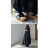 etoll エトル フロントデザインウェッジソールサンダル | Fashion Letter | 詳細画像5 