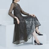 幾何学チュールジャガードワンピ ワンピース レディース | Fashion Letter | 詳細画像1