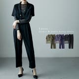 etoll エトル 3piecesジャケット&パンツセットアップドレス | Fashion Letter | 詳細画像1