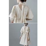 etoll エトル ジャガードパフスリーブドレス | Fashion Letter | 詳細画像14