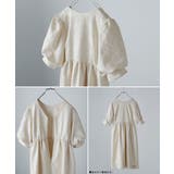 etoll エトル ジャガードパフスリーブドレス | Fashion Letter | 詳細画像18