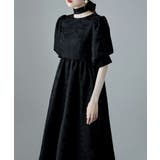 etoll.（エトル）の「ジャガードパフスリーブドレス（ドレス）」 - WEAR