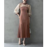 オレンジ | etoll エトル カットアウトマーメイドドレス | Fashion Letter