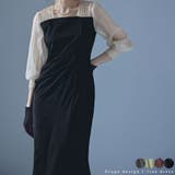 etoll エトル ドレープデザインIラインドレス | Fashion Letter | 詳細画像1 