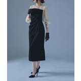 etoll エトル ドレープデザインIラインドレス | Fashion Letter | 詳細画像3 