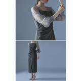 etoll エトル ドレープデザインIラインドレス | Fashion Letter | 詳細画像7 