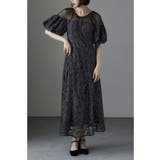 etoll エトル パフオフショルダーレースドレス | Fashion Letter | 詳細画像5