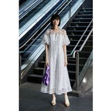 etoll エトル パフオフショルダーレースドレス | Fashion Letter | 詳細画像7