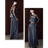 etoll エトル 3piece刺繍リボンビスチェ&タックワイドパンツセットアップ | Fashion Letter | 詳細画像9